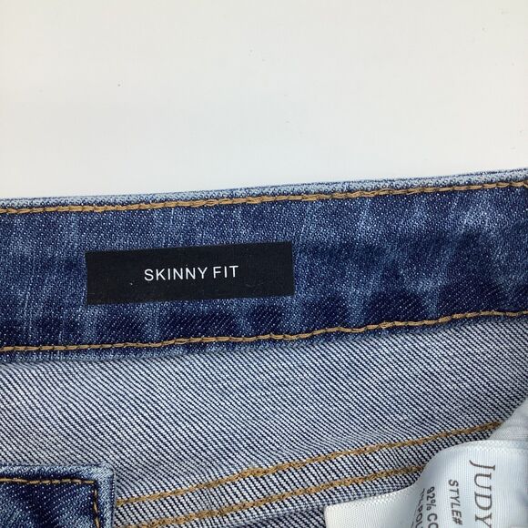 Judy Blue Womens Skinny High Waist Lemon Patch Distressed Jeans Size 5/27 NWT - Picture 9 of 13